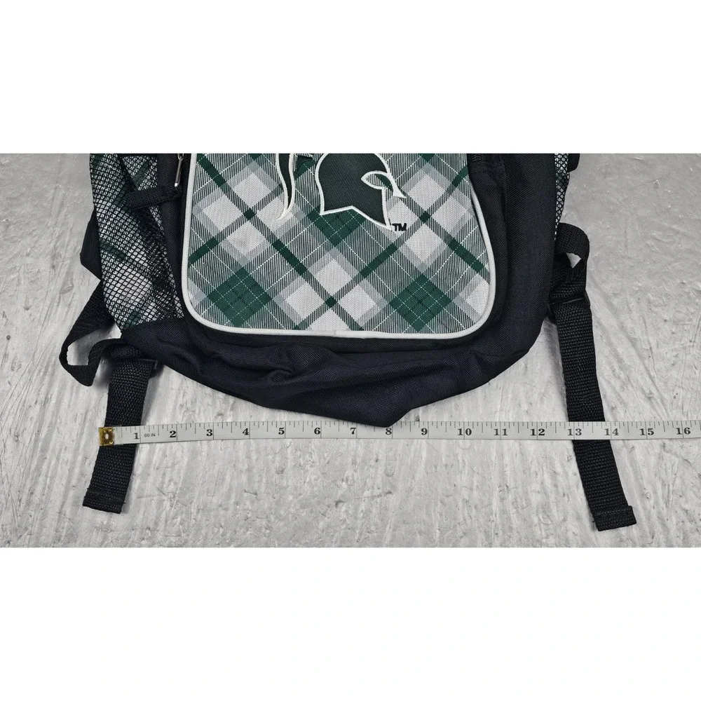 Northwest Captain Michigan State Spartans Backpack Green Plaid NCAA Padded NWT